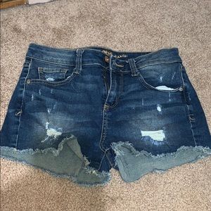 Distressed Jean Shorts
